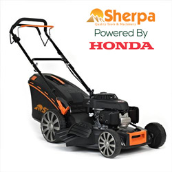 Sherpa Premium Petrol Lawnmower Honda GCV160 4 in 1 53cm